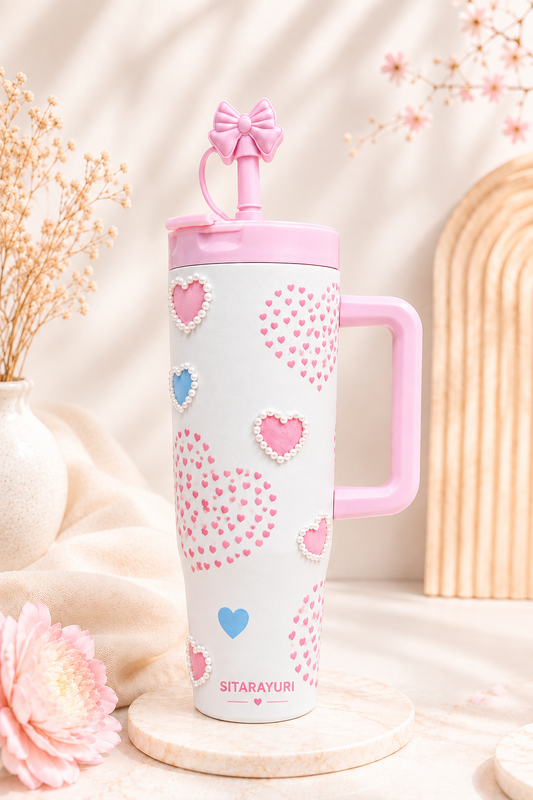 SITARAYURI Heart Pearl Tumbler