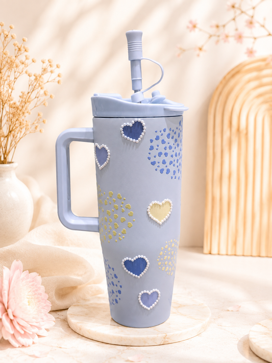 SITARAYURI Heart Pearl Tumbler