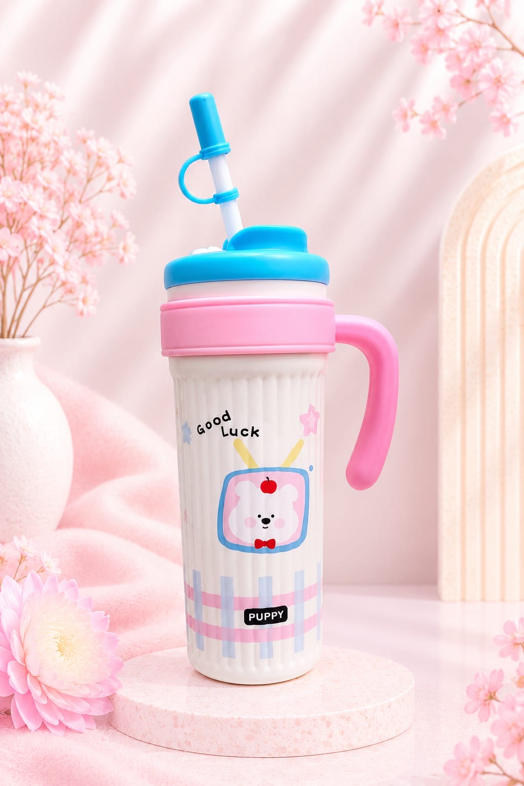 Cartoon Colourblock Sipper🎀