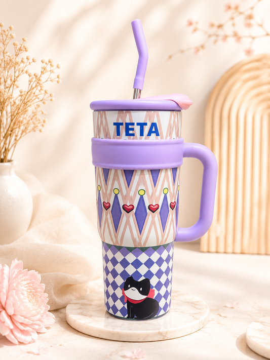 Handled Straw Tumbler