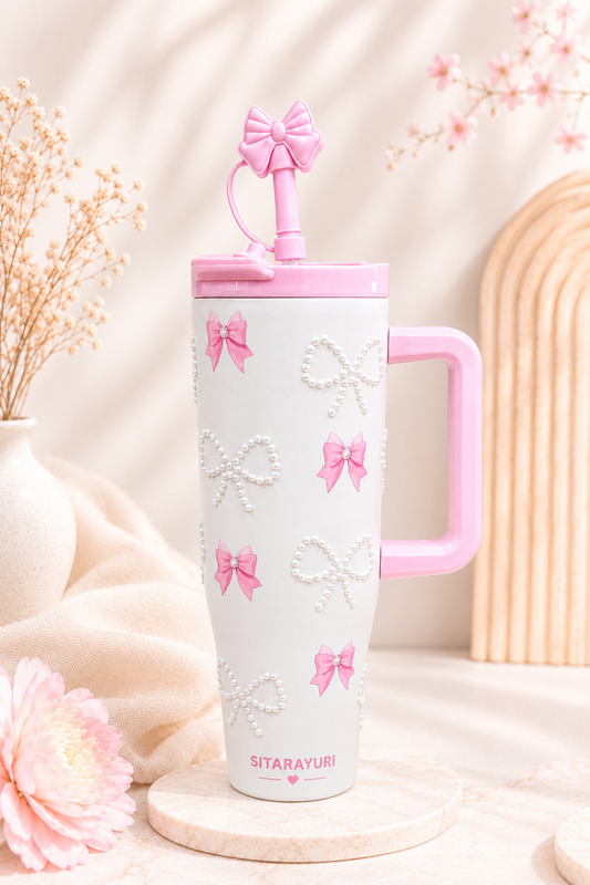 SITARAYURI Bow Pearl Tumbler