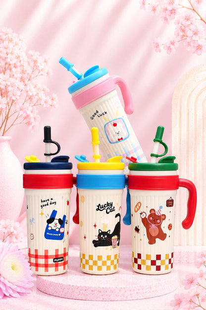 Cartoon Colourblock Sipper🎀