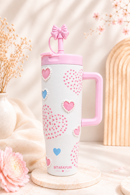 SITARAYURI Heart Pearl Tumbler
